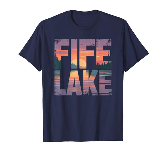Fife Life Fife Lake Up North Sunset Michigan MI T-Shirt