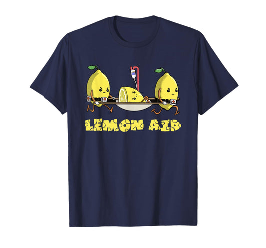 Lemon Aid Funny Lemonade Funny Lemons Meme Graphic Humorous T-Shirt