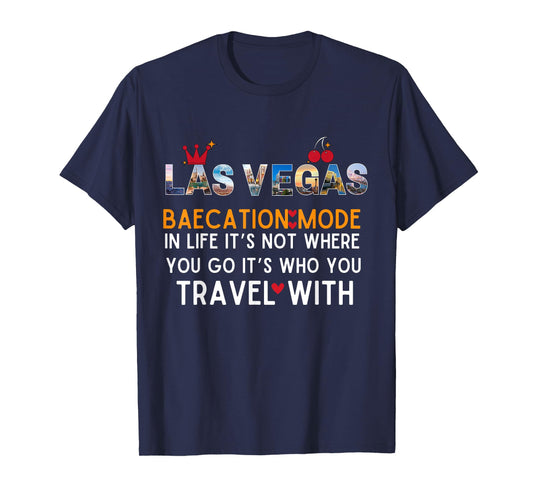 Las Vegas Baecation Mode Couples 2025 Matching Honeymoon T-Shirt