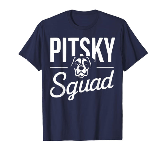 Pitsky Owner Dog Lover Puppy Pit Bull Siberian Husky T-Shirt