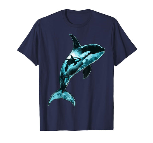 Orca Lovers Art Design Beautiful Killer Whale T-Shirt