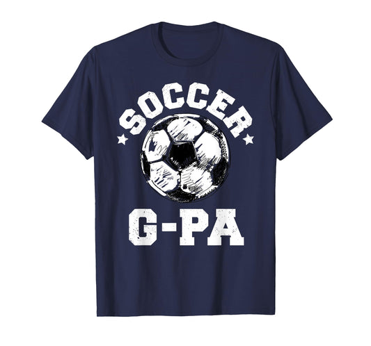 Soccer G-Pa Soccer Ball Distressed Funny Soccer G-Pa T-Shirt