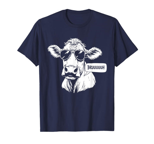 BRUH cow Funny cow Lover BRUUUH Meme Saying Slang T-Shirt