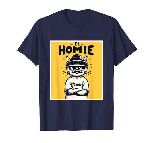 LIL HOMIE Cute Cholo Cat Chicano Art West Coast Hip Hop Prem T-Shirt