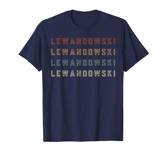 Vintage Lewandowski Name Funny Love Heart Lewandowski Grunge T-Shirt