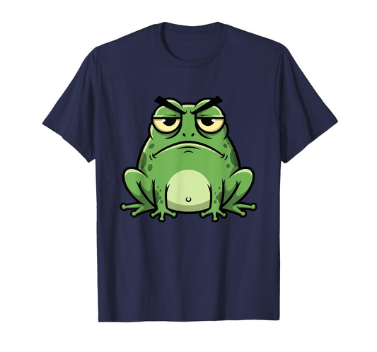 Funny Grumpy Frog Toad Animal Design Gift for Men Women Kids T-Shirt