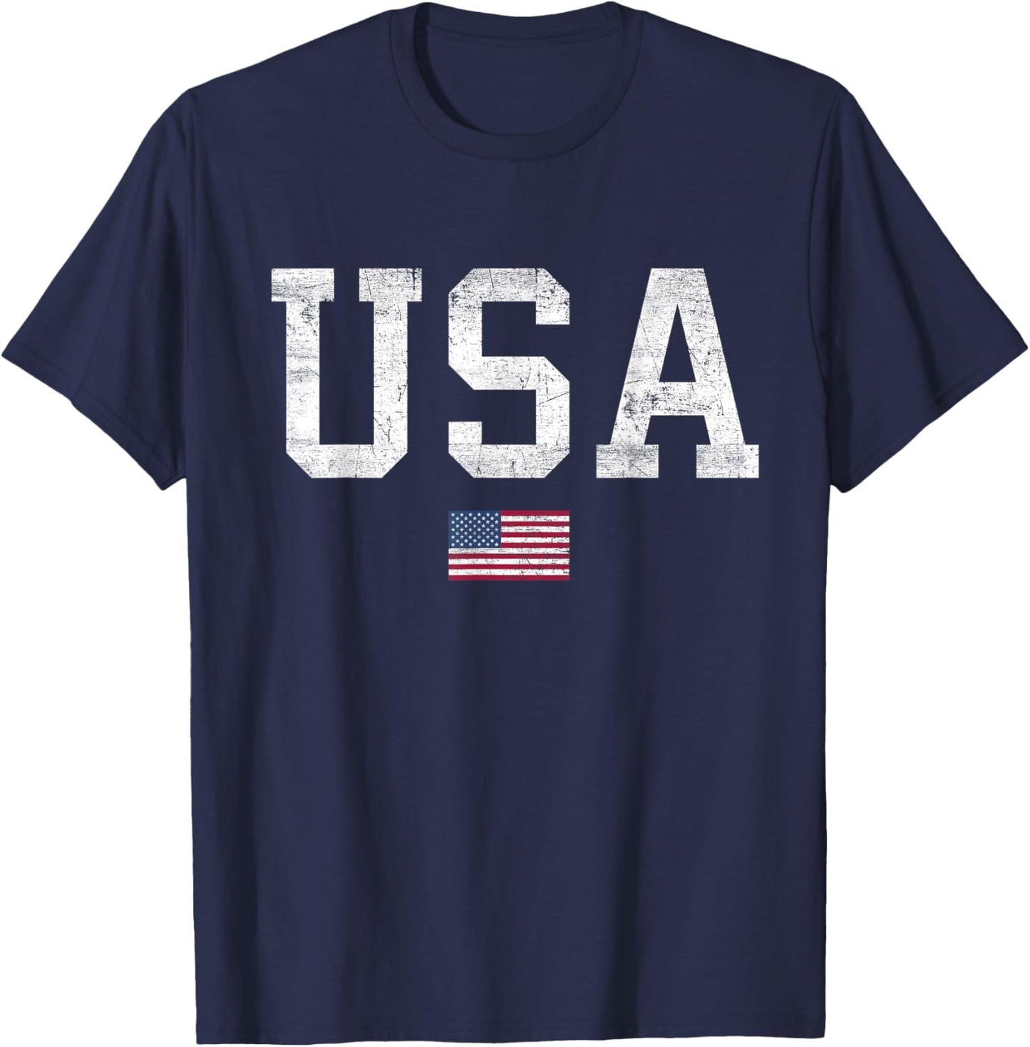 USA T Shirt Women Men Kids Patriotic American Flag July 4th T-Shirt