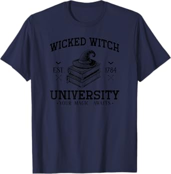 Halloween University Black Wicked witch T-Shirt