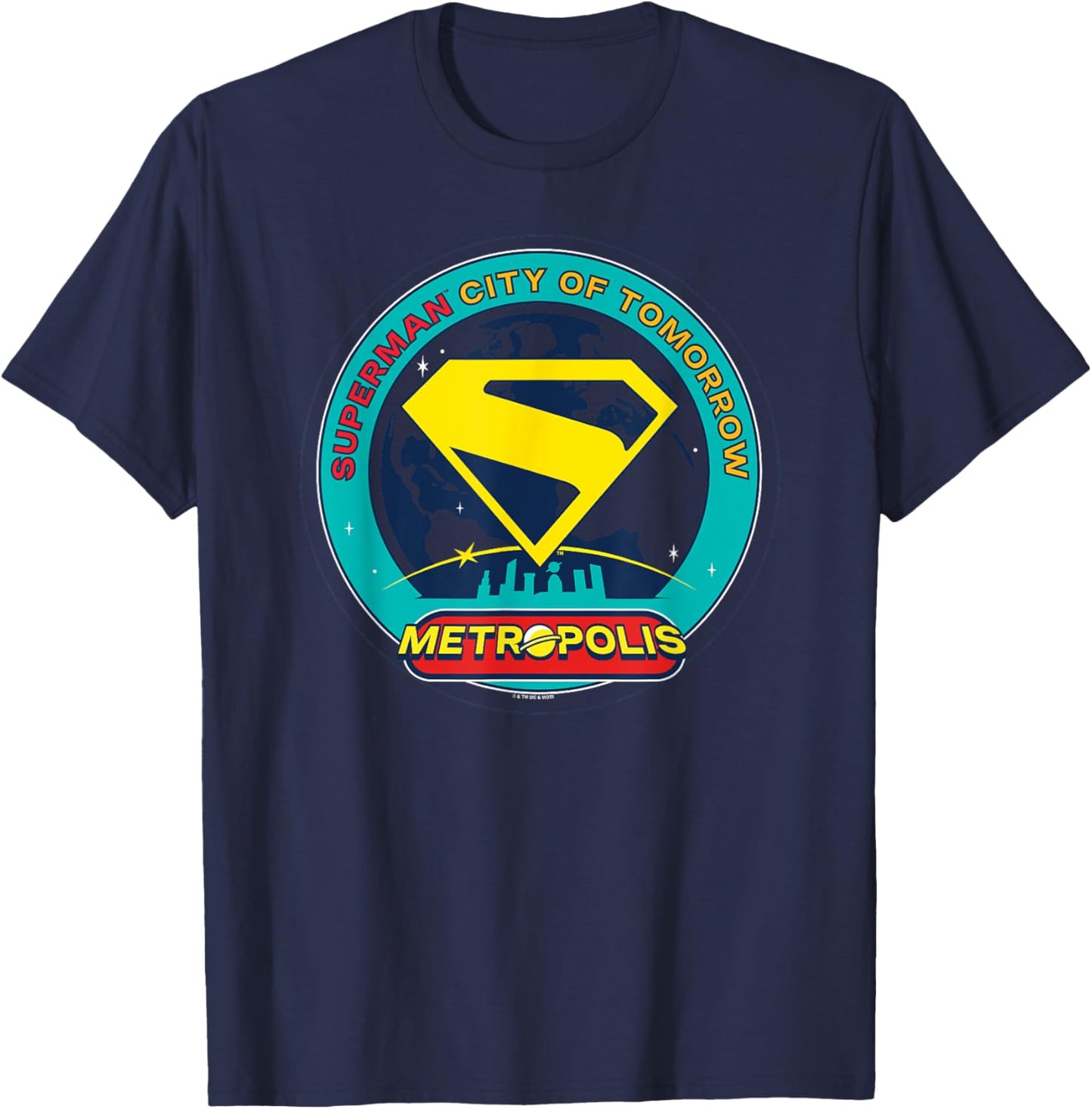 Superman (2025) Metropolis City Of Tomorrow Emblem T-Shirt