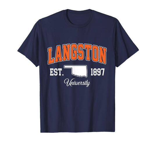 Langston Vintage Arch Athletic Sports Tee for Men Women T-Shirt