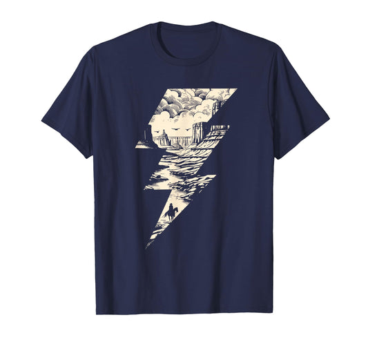 Wild West Lightning Bolt Vintage Western Country Cowboy T-Shirt