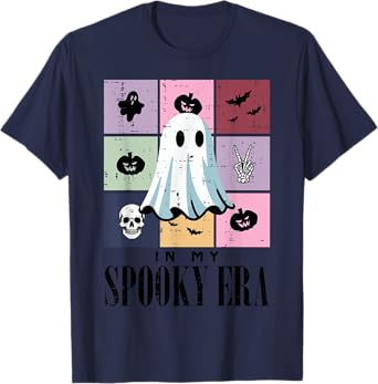 In My Spooky Era Ghost Retro Halloween Women Girls Teens T-Shirt
