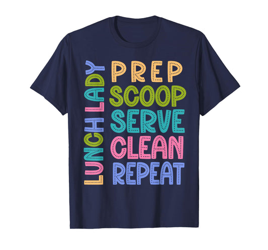 Funny Lunch Lady Life School Cafeteria Squad Worker T-Shirt