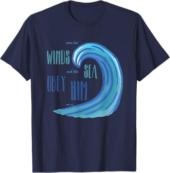 Jesus Follower Christian Believer T Shirt Beach Ocean Wave T-Shirt for Men Women Girls Kids