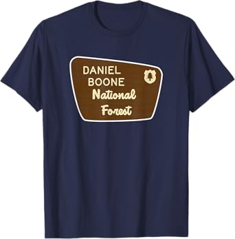Daniel Boone National Forest Sign Retro T-Shirt