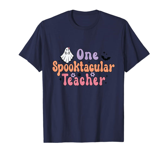 Halloween One Spooktacular Teacher Men Women T-Shirt