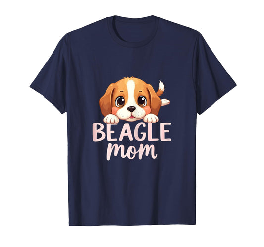 Beagle Mom Dog Beagle Mama Cute Puppy Women T-Shirt