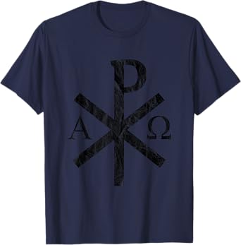 The Chi-Rho Cross - Jesus Christ Symbol - v2 vintage T-Shirt