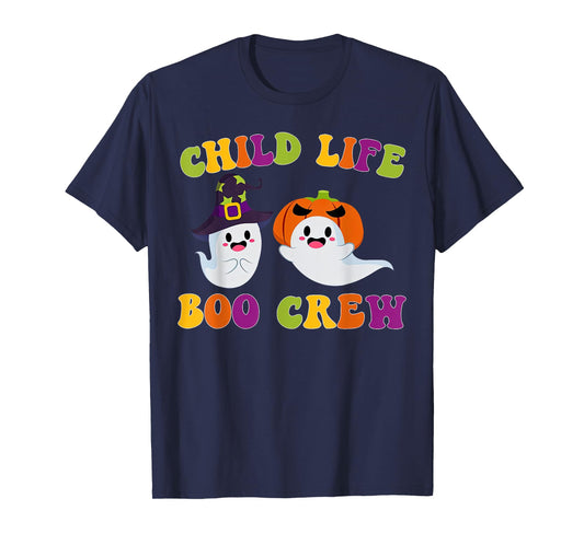 Child Life Boo Crew Ghost Halloween Child Life Specialist T-Shirt