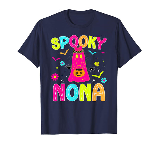 Spooky Nona Grandma Halloween Nona Grandmother Preppy T-Shirt