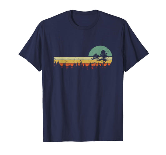 Mountain Nature Forest Outdoor Gifts Vintage Forest Trees Wildlife Nature T-Shirt