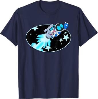 Astro Bot Rescue Mission Rocket Dog Flight Club PlayStation T-Shirt