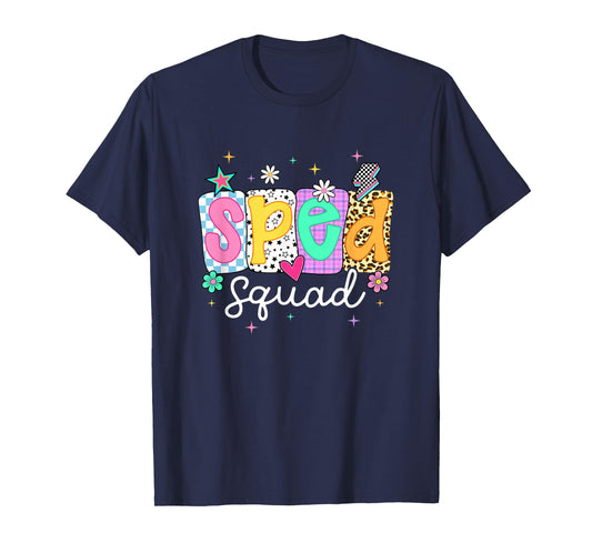 Sped Teacher Squad Floral Special Education Back to School T-Shirt