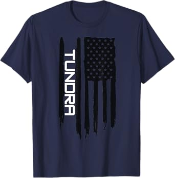 Alaskan Rugged Tundra American Flag USA T-Shirt