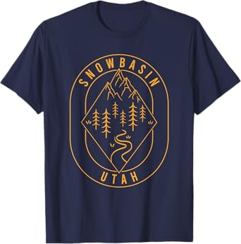 Snowbasin Mountains Utah Hiking Outdoors Minimal T-Shirt