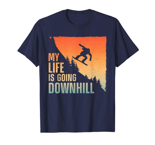 Cool Snowboarding Art For Men Women Snowboard Snowboarder T-Shirt