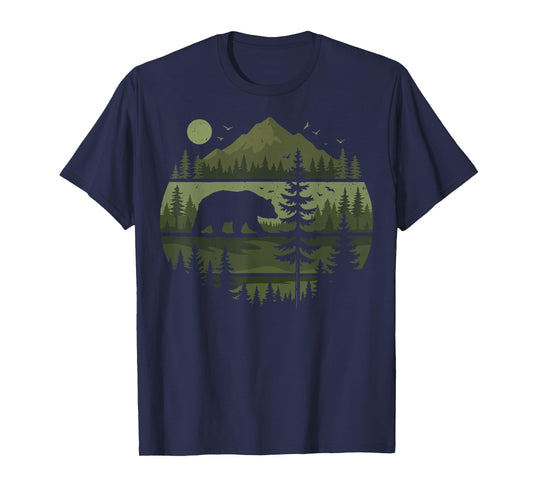 Forest Retro Nature Wildlife Outdoor T-Shirt