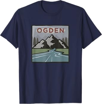Vintage Ogden, Utah Illustration / Retro Ogden, Utah T-Shirt