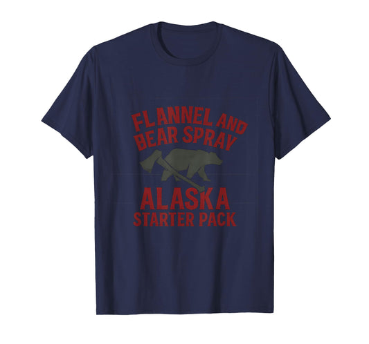 Alaska Starter Pack Flannel & Bear Spray Graphic T-Shirt