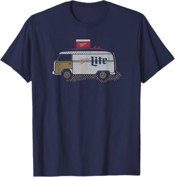 Coors Classic Miller Lite Surf Van Design T-Shirt