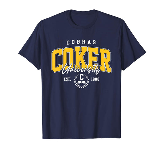 Coker Vintage Cobras Arch Athletic Sports Tee for Men Women T-Shirt