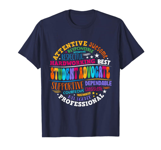 Groovy Student Advocate Appreciation Back to School T-Shirt