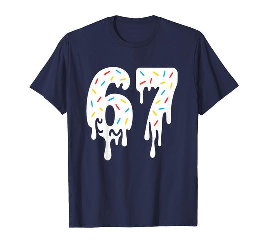ICE Cream DRIP Six Seven Meme 67 Boys Girls Kids Teens Tee T-Shirt