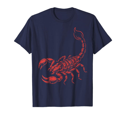 Red Scorpion Vintage Style Scorpio Zodiac & Wildlife Lovers T-Shirt