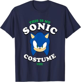 Sonic The Hedgehog Halloween This Is My Sonic Costume T-Shirt