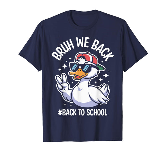 Retro Bruh We Back Teachers Kids Boys Girls Back To School T-Shirt