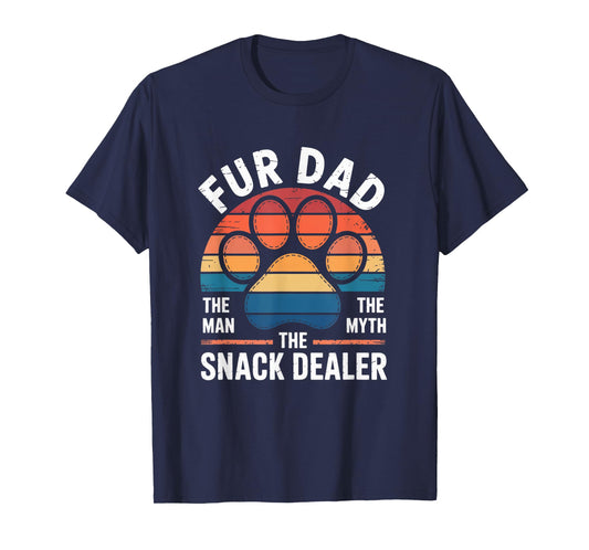Fur Dad Proud Pet Parent Animal Lover Design T-Shirt