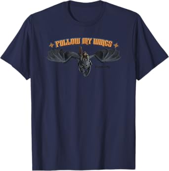 DreamWorks Dragons Toothless and Hiccup Follow My Wings T-Shirt