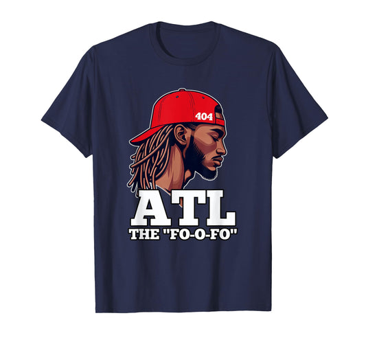 404 Atlanta ATL Black Man With Hat and Locs T-Shirt