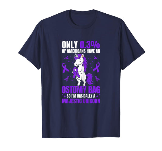 Funny Ostomy Survivor Unicorn ostomy surgery recovery T-Shirt