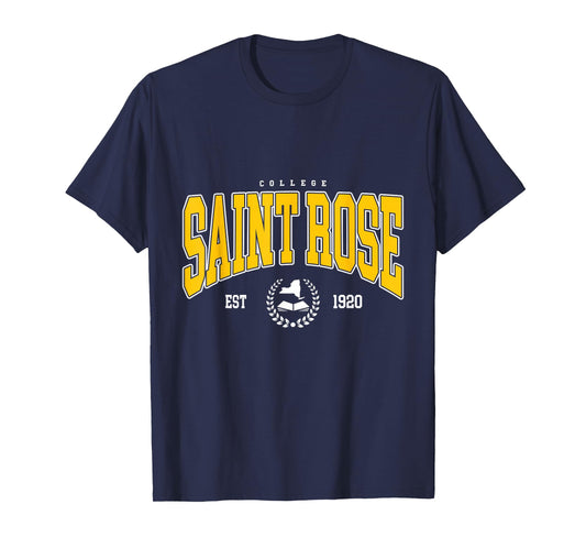 Vintage Saint Rose Arch Athletic Sports Tee for Men Women T-Shirt