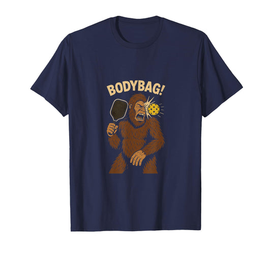 BODYBAG Pickleball Bigfoot Funny Pickle Ball T-Shirt