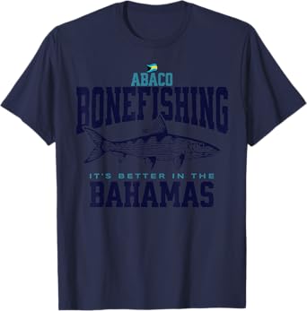 Bahamas Souvenir : Abaco Bahamas Bonefishing Fishing Fish T-Shirt