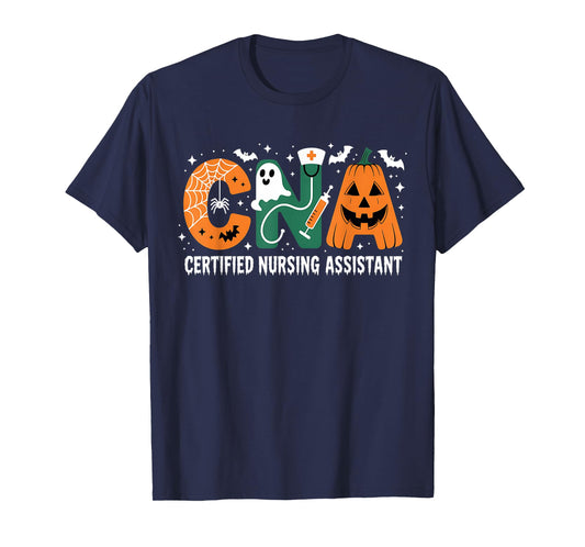 Halloween CNA Shirt Nurse Halloween Pumpkin Nurse Halloween T-Shirt