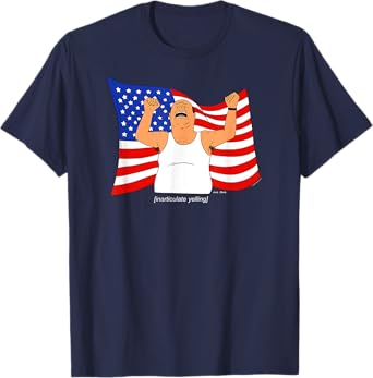 King of the Hill Bill Dauterive Inarticulate Yelling Cartoon T-Shirt