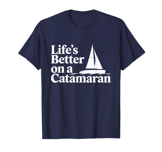 Catamaran Sailing Yachting Boating Ocean Explorer Maritime T-Shirt